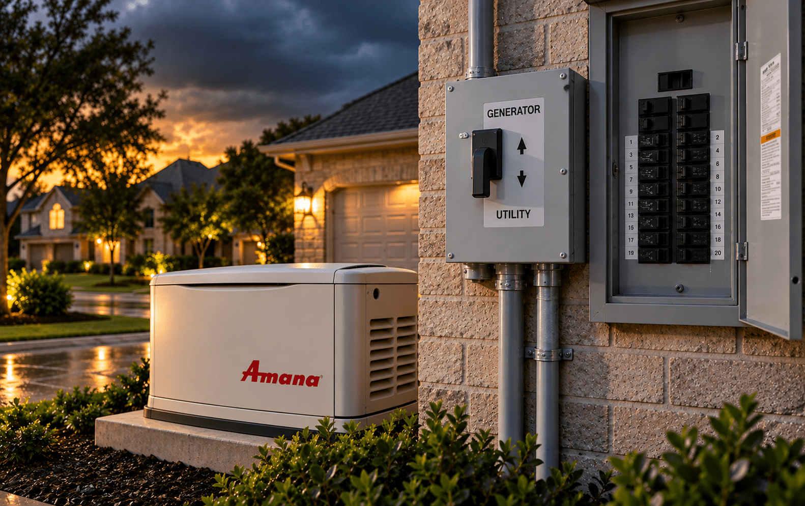 Generator transfer switch for Cypress TX homeowners
